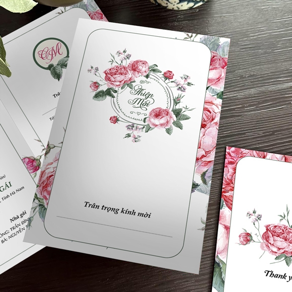 dịch vụ in thiệp cưới, wedding invitation